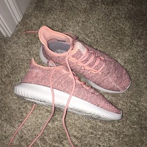 Pink adidas tubular shadow NeW